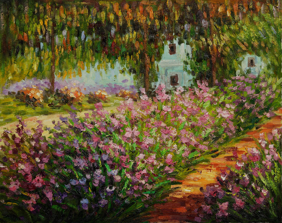 Artist's Garden at Giverny III by Claude Monet